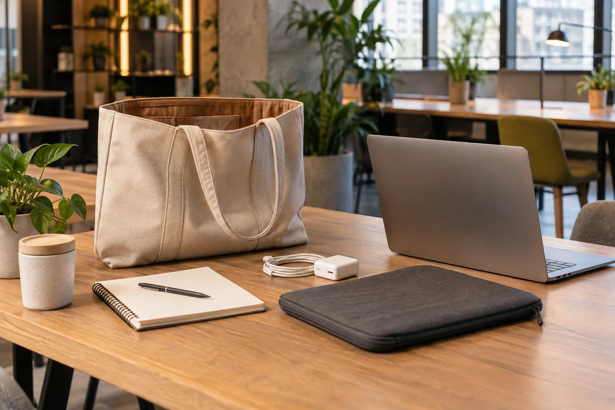 Illustration éditoriale — Sac cabas et ordinateur portable : quel modèle choisir ? Image