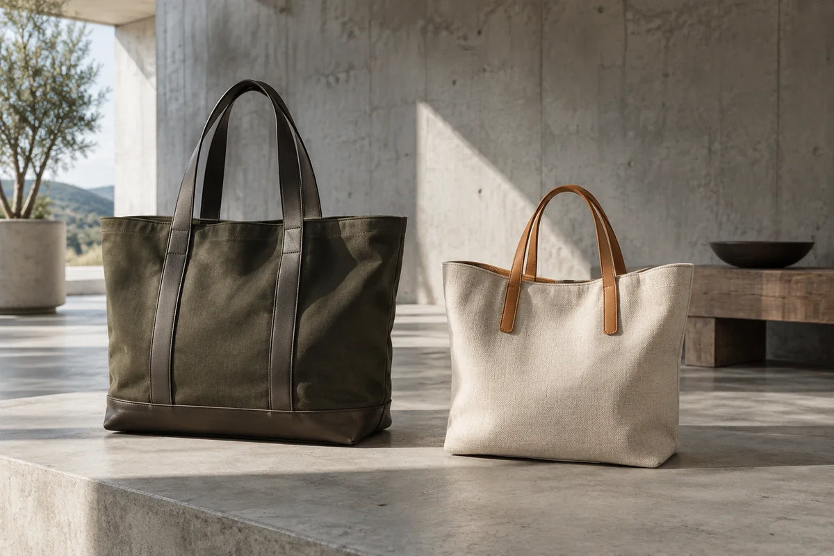 Illustration éditoriale — Sac cabas homme : quelle différence avec un modèle femme ? Image