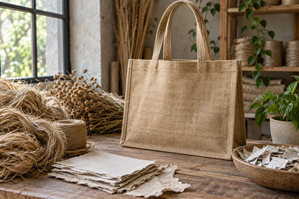 Illustration éditoriale — Sac cabas en jute : est-il vraiment écologique ? Image