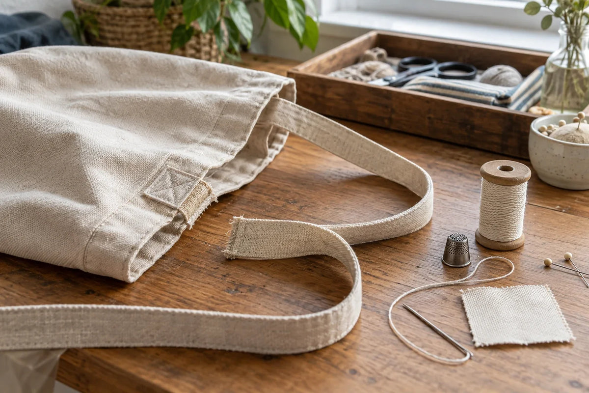 Illustration éditoriale — Comment réparer l'anse cassée d'un sac cabas ? Image