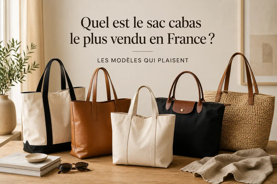 sélection de sacs tendances posés sur une table