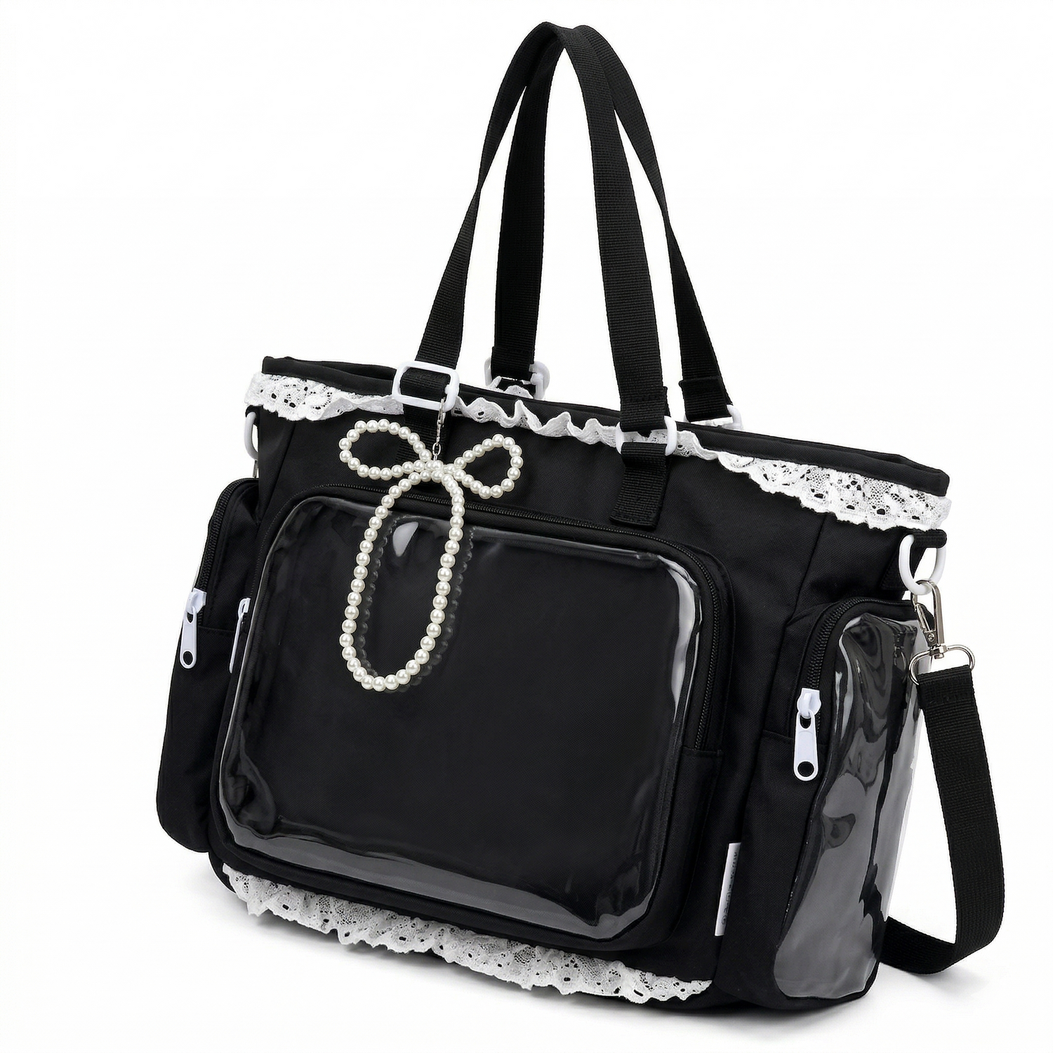 sac japonais noir sur fond blanc