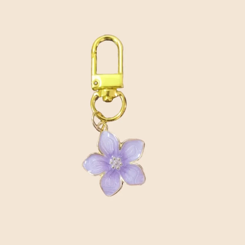 Bijou de Sac Fleur Cerisier Violet