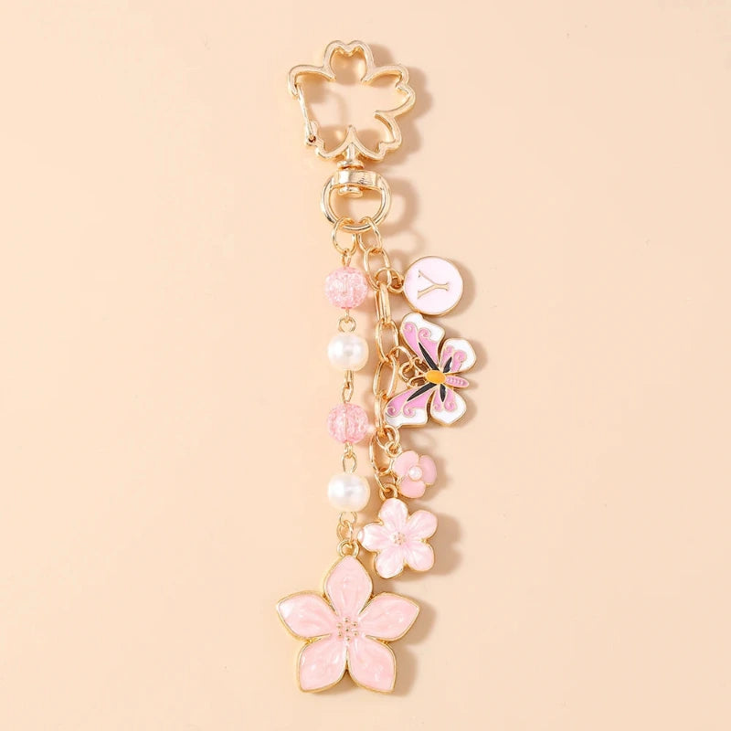 Bijou de Sac Pendentif Papillon Rose