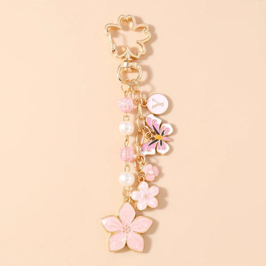 Bijou de Sac Pendentif Papillon Rose