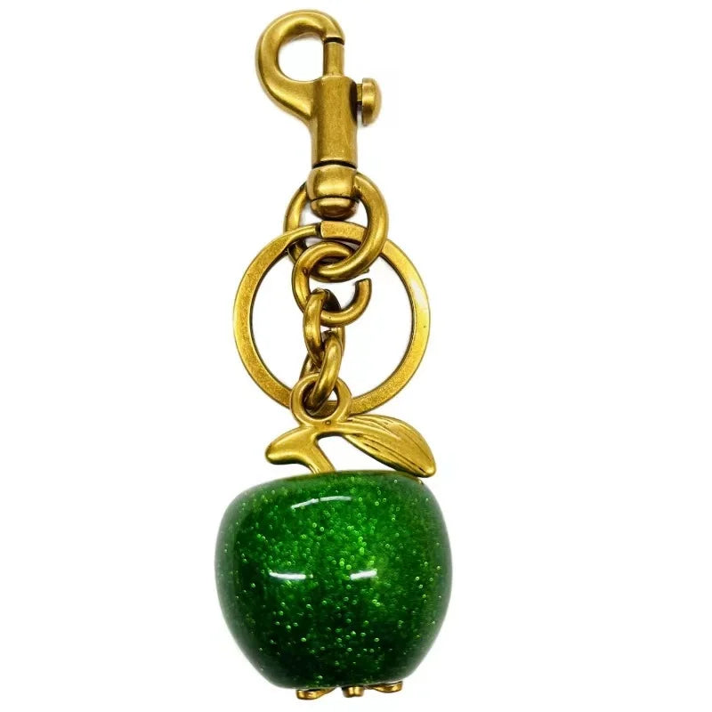 Bijou de Sac Pendentif Pomme Verte