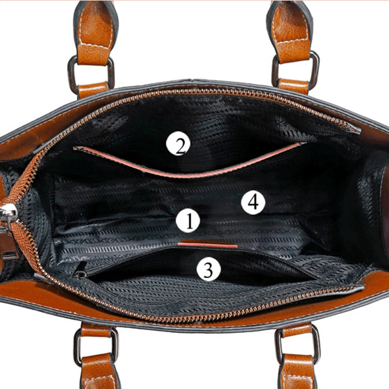 Sac cabas cuir bandoulière femme, autre vue