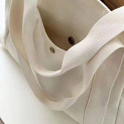 Sac cabas large en toile — vue latérale