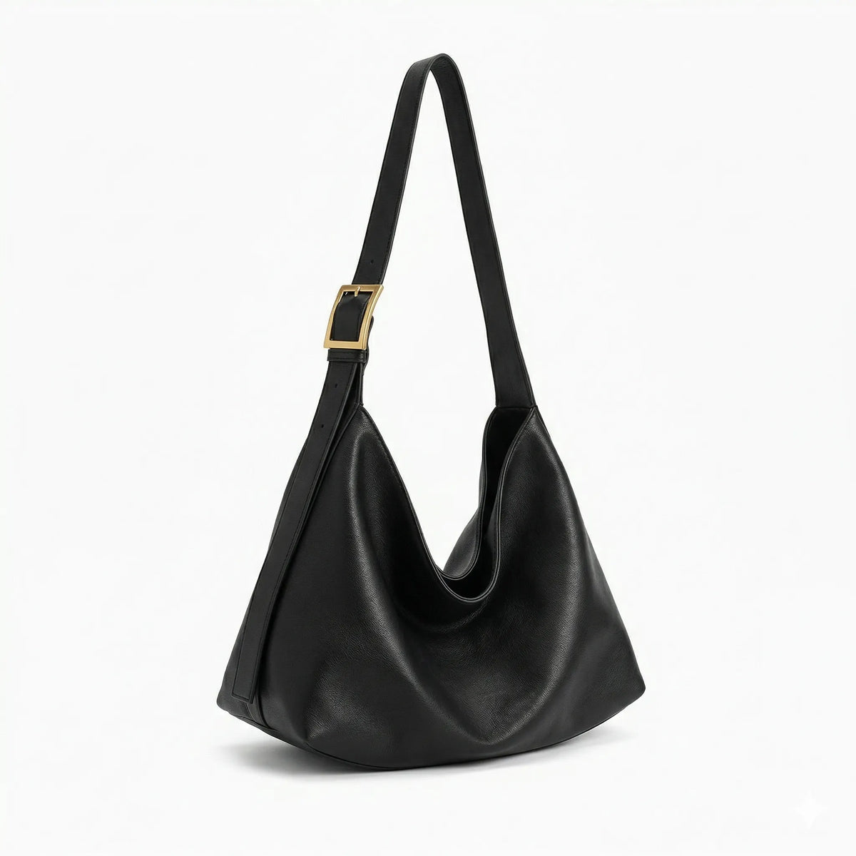 Sac cabas Boston noir — vue de face sur fond blanc