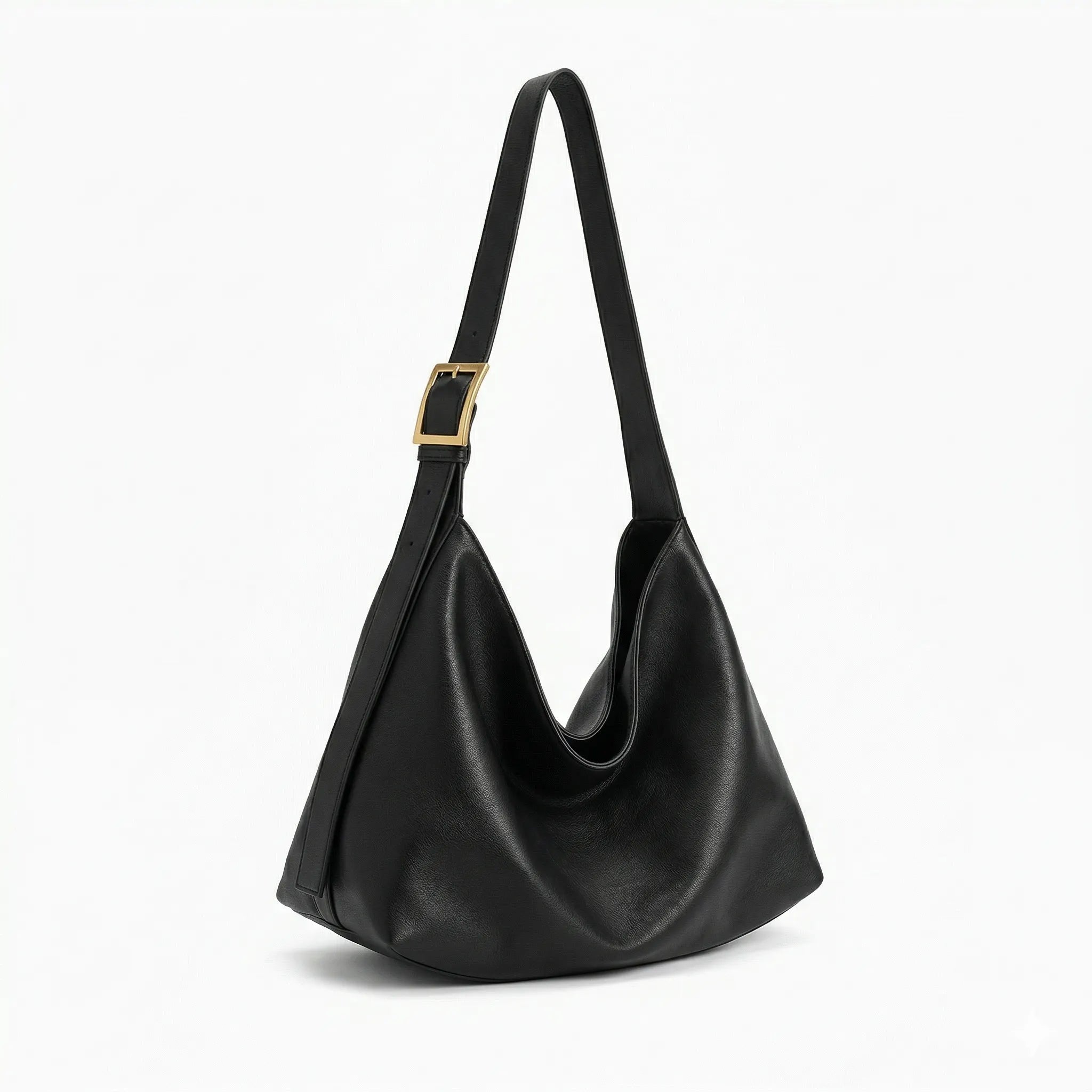 Sac cabas Boston noir — vue de face sur fond blanc