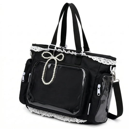 sac noir sur fond blanc