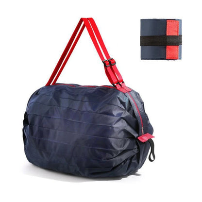 Sac cabas de course pliable — format reployé en pochette