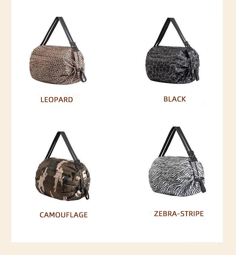 Sac cabas de course pliable — en situation de courses