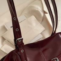 Sac cabas vintage — zoom anses et coutures