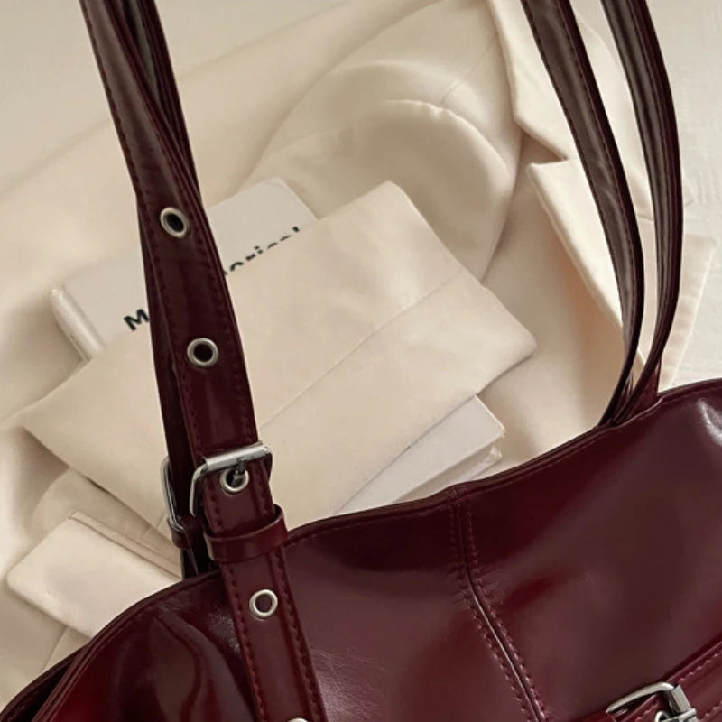 Sac cabas vintage — zoom anses et coutures