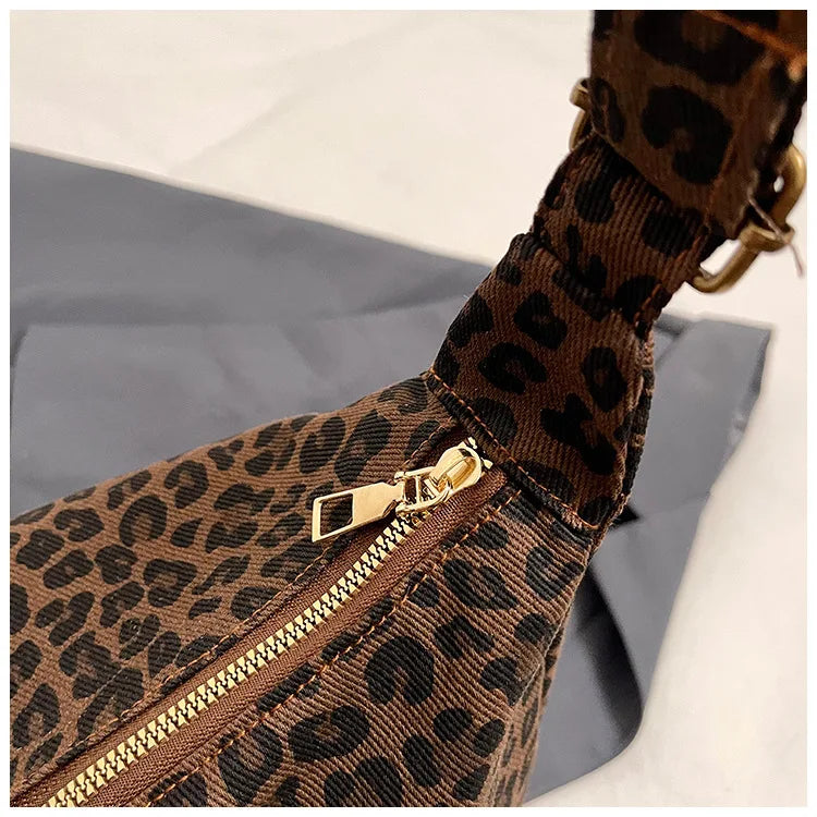Sac cabas léopard — zoom fermeture aimantée