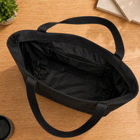 Intérieur du sac cabas oxford grand format avec poche zippée