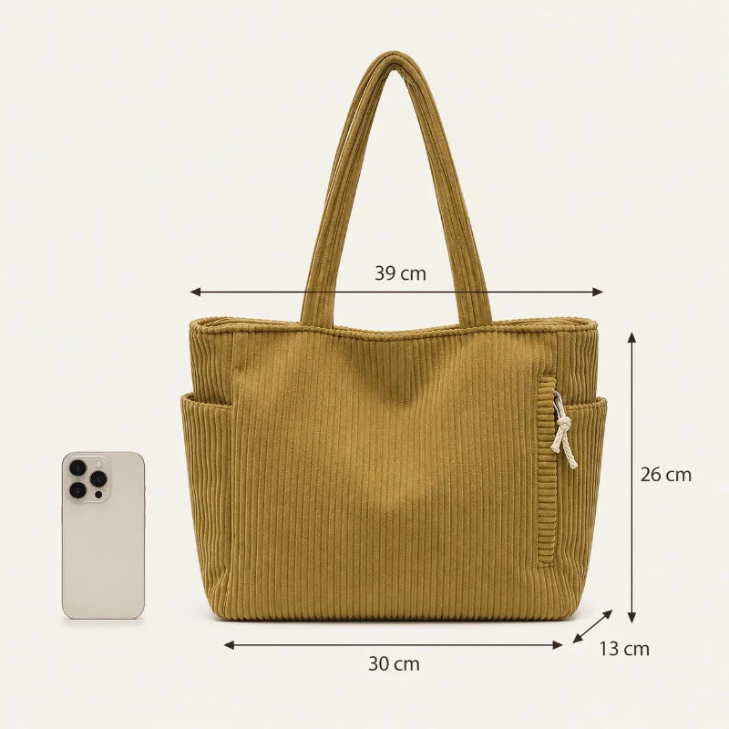 sac cabas velours scolaire taille du sac en comparaison avec un iphone 16 pro max