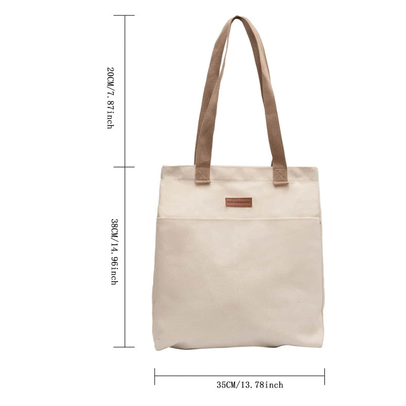 Guide dimensions sac cabas en toile bicolore