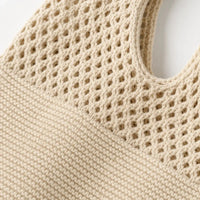 Intérieur doublé polyester – sac cabas tressé femme