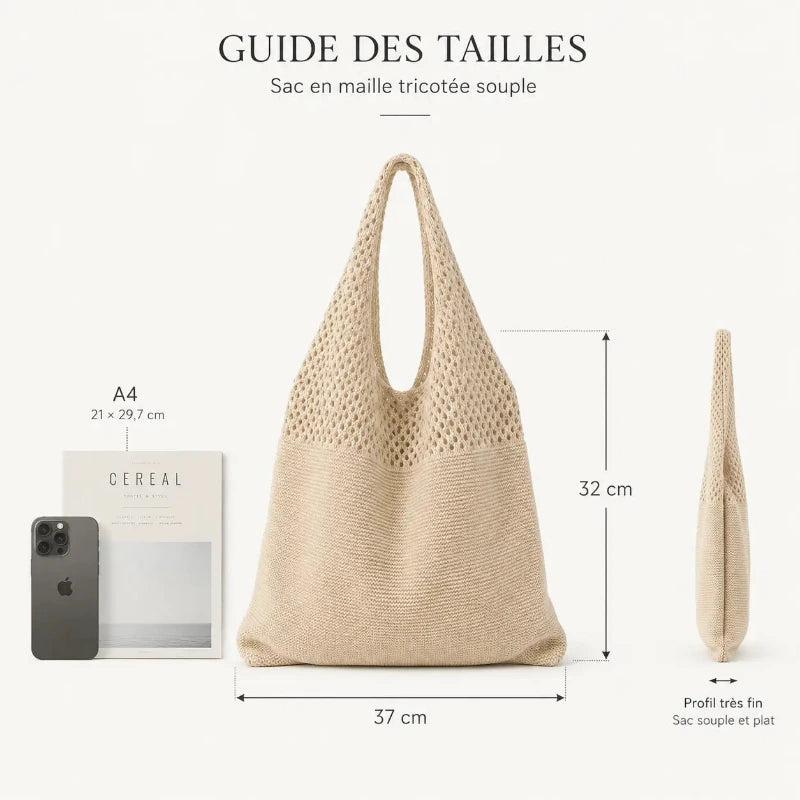 Poignées rigides top-handle – sac cabas tressé femme