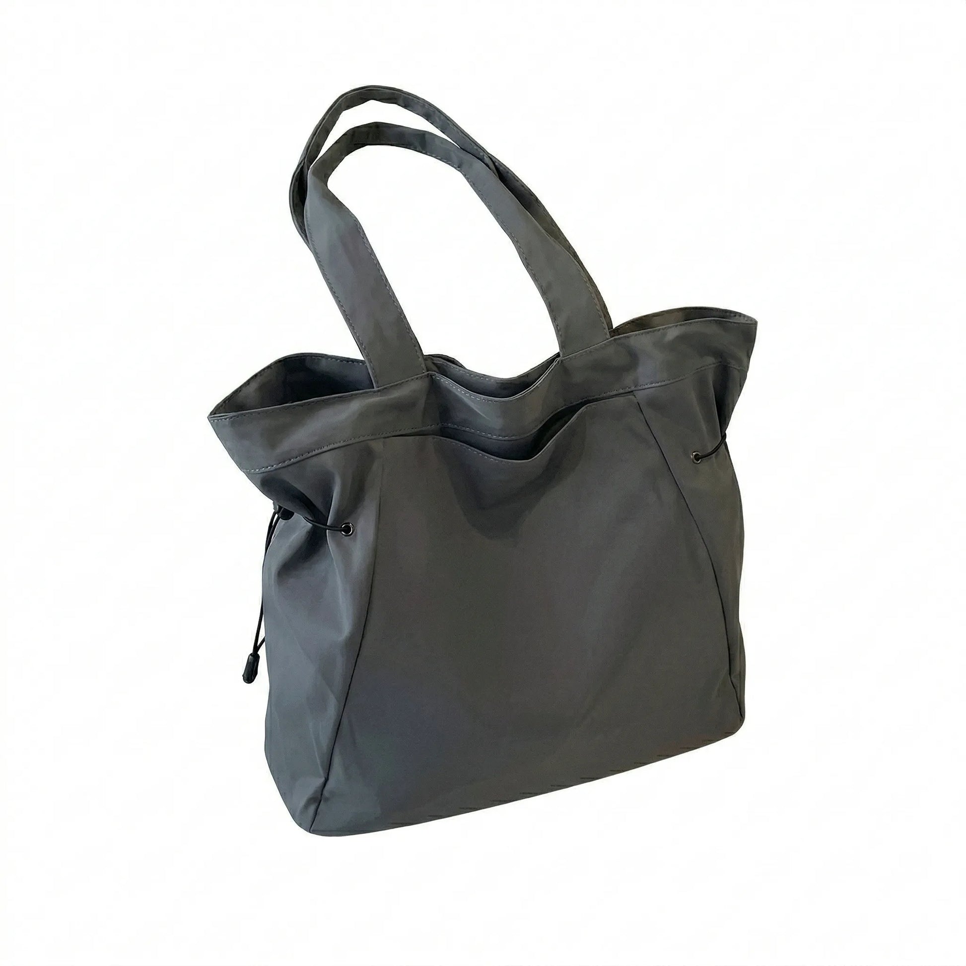 Sac cabas urbain grand format anthracite — vue de face sur fond blanc