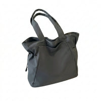 Sac cabas urbain grand format anthracite — vue de face sur fond blanc