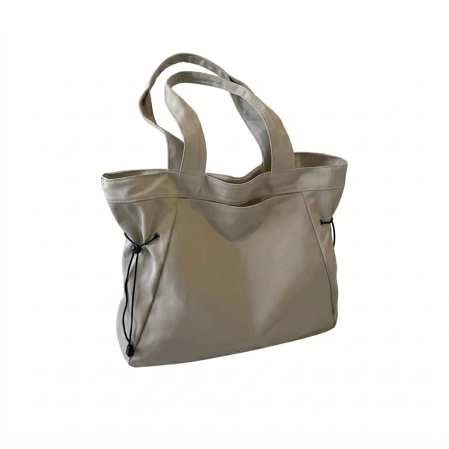Sac cabas urbain grand format gris — vue de face sur fond blanc