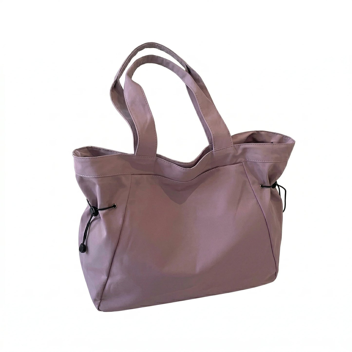 Sac cabas urbain grand format rose — vue de face sur fond blanc