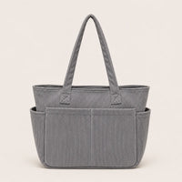 sac-cabas-velours-cotele-raye-gris sur fond blanc