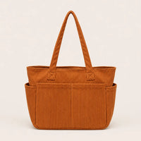 sac-cabas-velours-cotele-raye-marron sur fond blanc