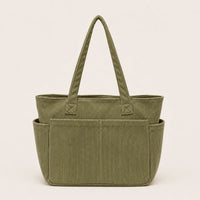 sac-cabas-velours-cotele-raye-vert sur fond blanc